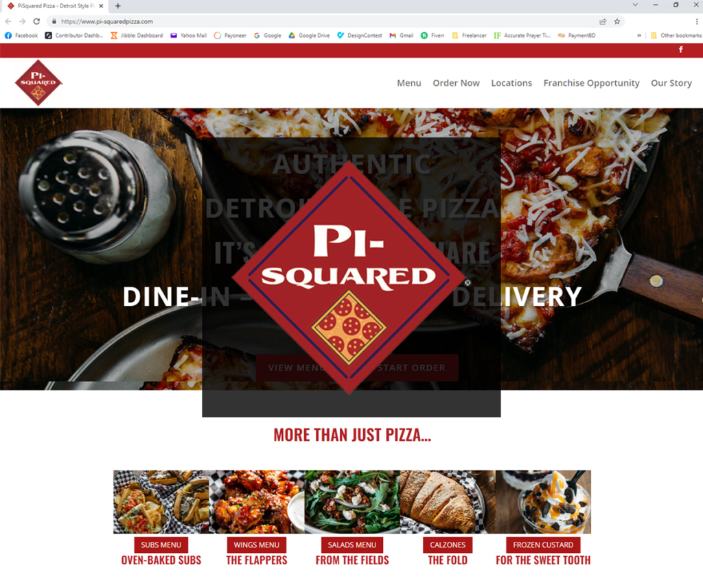 PI-SQUARED PIZZA​