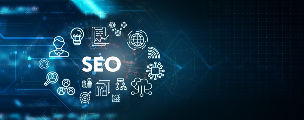 SEO components coming together, symbolizing the comprehensive nature of SEO.